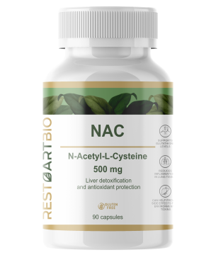 Restartbio, NAC (N-ацетил-L-цистеин), капсулы, 90 шт.