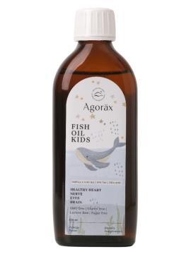 AGORAX, Фиш Оил (Рыбий жир) Кидс, со вкусом апельсина, жидкость, 150 мл