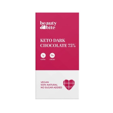 Beauty Bite, Шоколад «Beauty Diet Keto» темный шоколад, 20 г